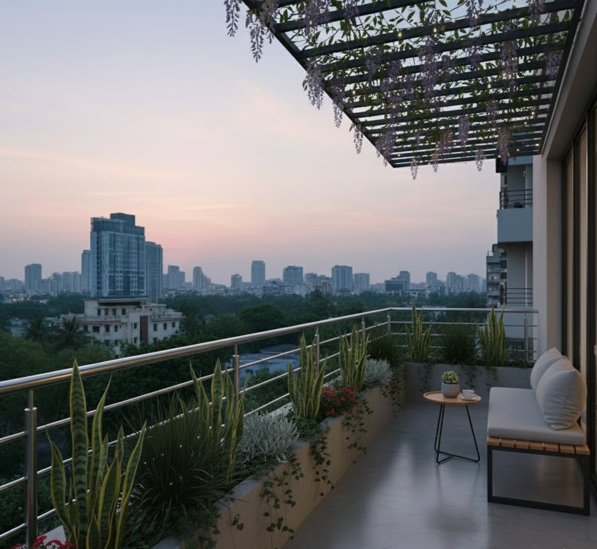 Balcony Garden Setup
